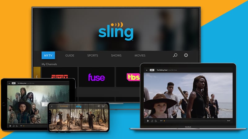 Sling TV Packages Streaming to Multiple Devices