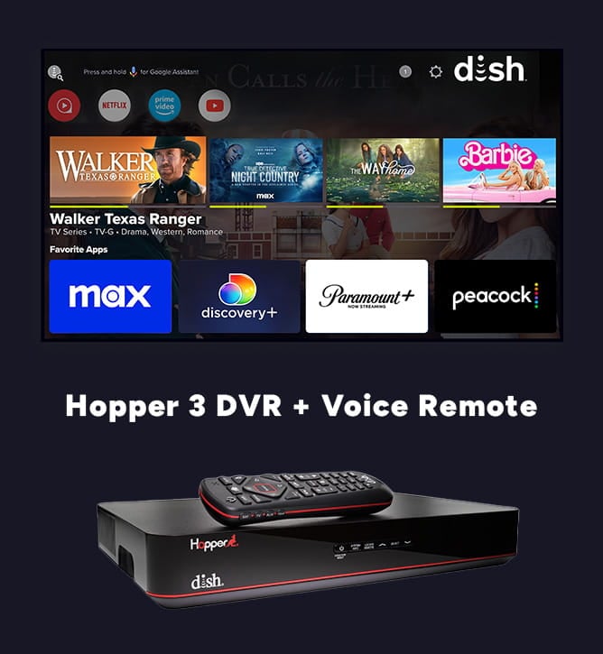 Hopper 3 DVR and Voice Remote